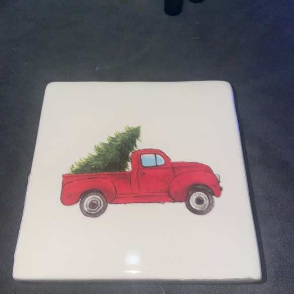 Rae Dunn double sided Ceramic MERRY CHRISTMAS Sign - Picture 4 of 12